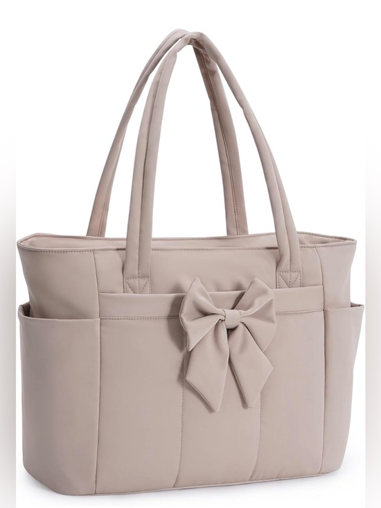 Wandering Nature Handbags - Wandering Nature Crush Bow Tote Bag Lightweight for Women, Work Travel Gym NWT